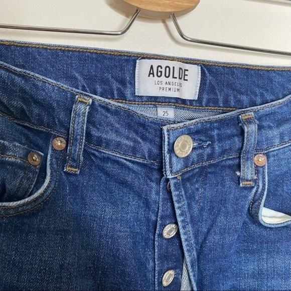 AGOLDE Jeans Nico High Rise Slim in Fixation Denim‎ - Picture 3 of 7